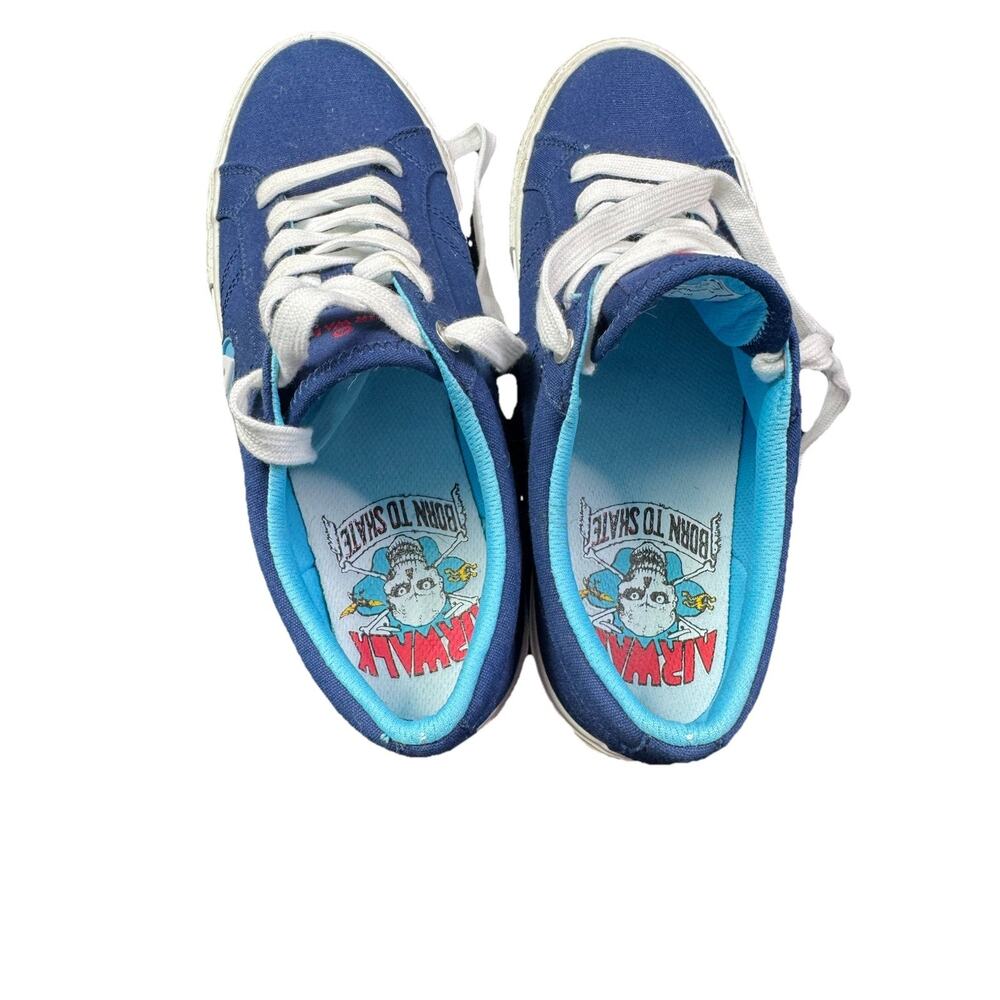 Airwalk MA Warning-J  Sz 7 EUR 39 Tie Sneaker Skater Shoes Men's Navy grunge y2k - Picture 8 of 8